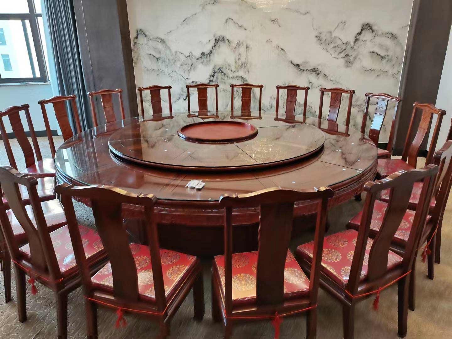 会所饭店红木大圆桌 会所饭店红木大圆桌