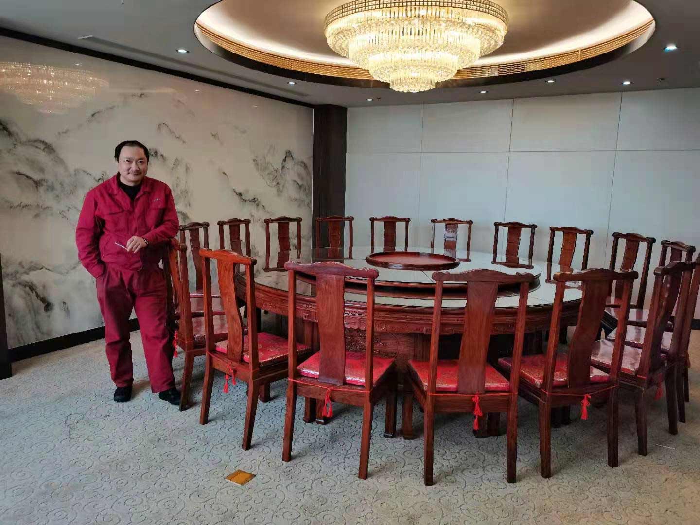 会所饭店红木大圆桌 会所饭店红木大圆桌